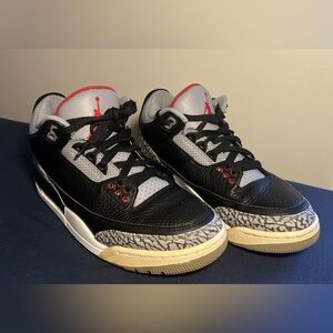 Air Jordan 3 Retro OG Mid Black Cement Mens Sneaker Size 8,5  854262-001 2018